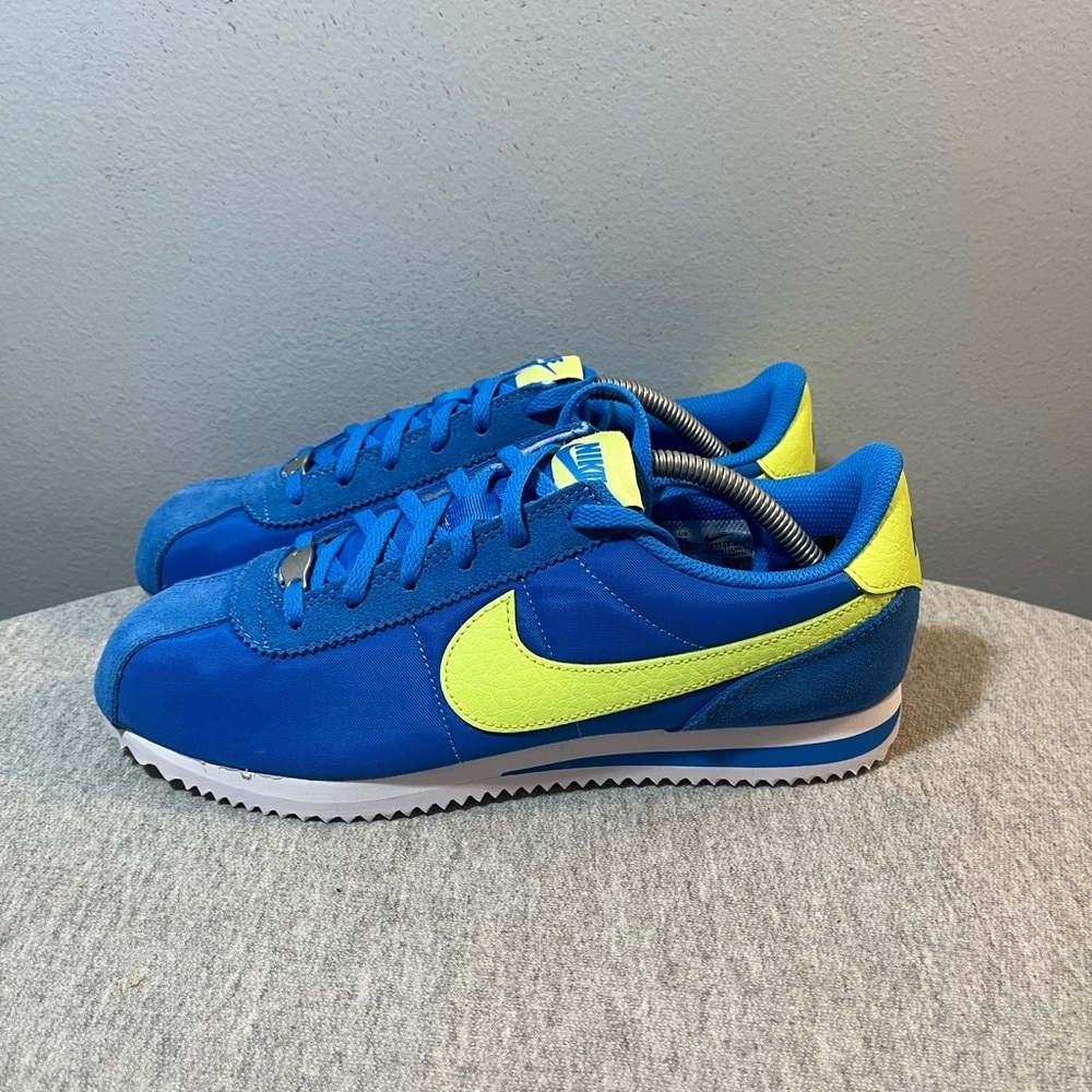 Nike Cortez BG Photo Blue Lemon Twist Shoe Size 6Y/Women 7.5 IB7748-406 - Picture 4 of 10